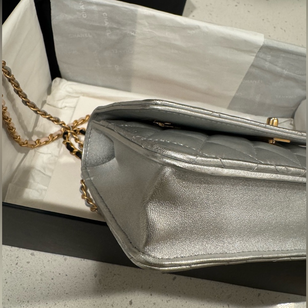 CHANEL Spell out Top Quilted Handle Mini bag - Picture 13 of 15